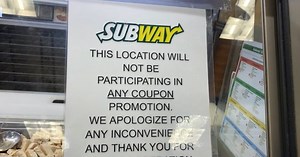 Why don't all Subway stores accept coupons?