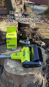 Brush change made simple! 🧹✨ Learn how to swap out the brush on your Ryobi 18V ONE Cordless Patio Cleaner with scrubbing brush in just a few steps.⁠ ⁠ ⁠Get yours now! https://tinyurl.com/577rtt3m ⁠ #RyobiTools #CleanWithEase #Ryobi #GardeningTools | Ryobi Tools UK