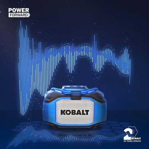 2K views · 112 reactions | It's not a tune-up without your tunes. Kobalt's 24V Portable Speaker with Bluetooth Compatibility is rugged and compact, so you can take your music on the job, on the go, and everywhere in between. #PickupthePower Item # 998219 | Kobalt Tools | Facebook