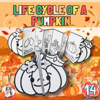 Life Cycle of a Pumpkin Foldable Craft | Fall Science Activity for Kids | Autumn