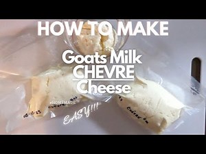 #EASY How to Make Goats Milk CHEVRE CHEESE // Goats Milk Cream Cheese! #goatsmilk #cheese #chèvre