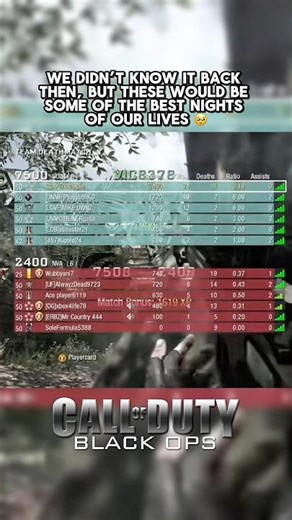 Black Ops Holds Some of My Favorite Memories in CoD 🥺 #blackops #bo1 #cod #nostalgia #callofduty