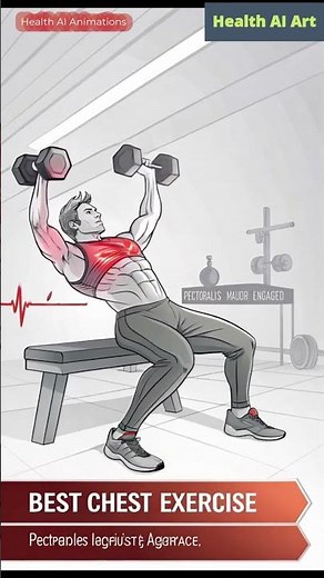 The Best Chest Exercise Animation | Health AI Art | 05
