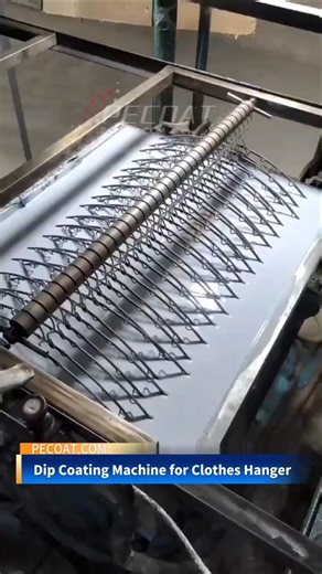 Semi-automatic PVC dip coating machine for clothes hangers, with flipping function