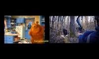 Mix of 2 videos from youtube : Bear in the Big Blue House (Catch Clean Cook)
