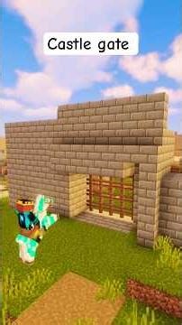 Minecraft : Working Castle Gate 😱#shorts #minecraft