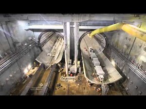 Alice Tunnel Boring Machine (TBM) turnaround inside the NAT.