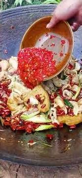 The meal has started! Come and try the pig intestines, they taste amazing!