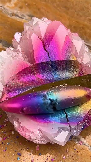 Solaris Emberstone Shatters Into Luminous Aurora Cream ✨ | Oddly Satisfying ASMR #relaxing