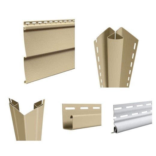 Wolverine Wildcreek 4 in. x 150 in. Clapboard Siding, Corner Posts, J-Channel, Starter Strip Set - The Home Depot