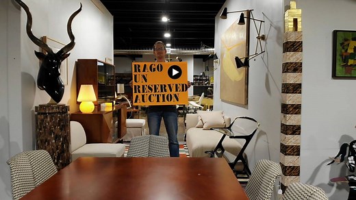 Check out an aerial preview of Rago's Unreserved Auction at our NEW Annex Gallery at 243 N. Main St. in Lambertville, New Jersey. Preview begins this Saturday, Feb. 16 at noon and continues every day through the auction on Feb. 23-24. Catalog online now: http://bit.ly/2GrN6bF | Rago Auction