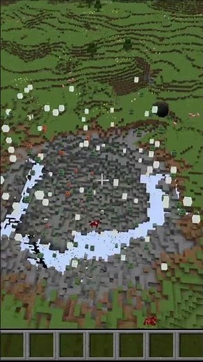 Blowing up a explosive tnt cube in minecraft