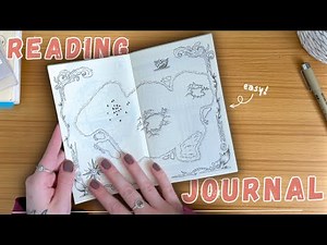 my 2024 reading journal setup ✨ journal flip through