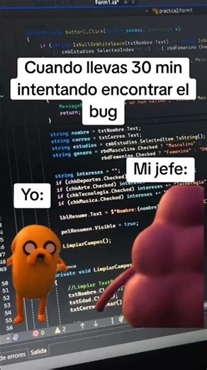 Monday work programming coding systems bug