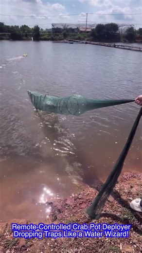 Remote-Controlled Crab Pot Deployer—Dropping Traps Like a Water Wizard!#shorts