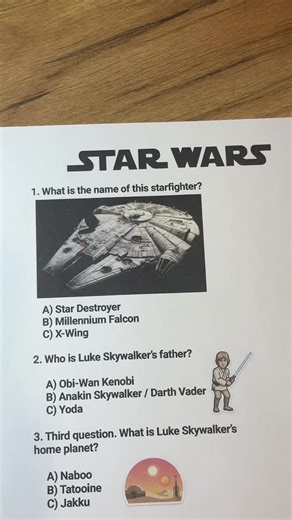 Can you get 6/6? Star Wars #quiz #starwars #trivia #starwarstiktok #starwarsfan