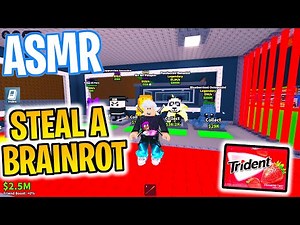 ASMR Roblox Steal a Brainrot 😴 Relaxing Gum Chewing 🎮🎧 Cozy Controller Sounds + Whispering 💤