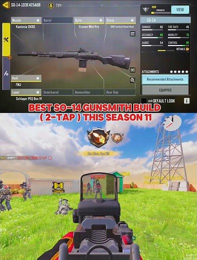 BEST SO-14 GUNSMITH BUILD 🔥 2-TAP META | SEASON 11
