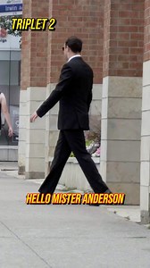 380K views · 10K reactions | Identical Triplet Agent Smith Prank — This is what happens when you take the red pill instead  | Manchurek Triplets | Facebook