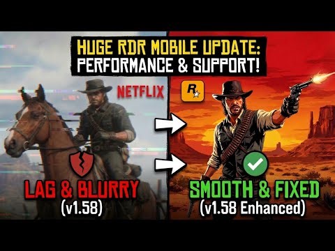 RDR Mobile 1.58 Update: Did They FINALLY Fix the Lag & Blur? | RDR MOBILE vs RDR ENHANCED