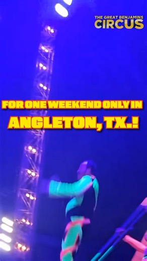 The Great Benjamins Circus on Instagram: "THE GREAT BENJAMINS CIRCUS IS COMING TO ANGLETON! 🎉🎪 🔥 BUY 1 TICKET, GET 1 FREE (Adults or Kids!) 🎟️ Use code BOGO26 — limited time! BenjaminsCircus.com ✨ ALL-NEW 2026 SHOW ✨ High-flying thrills | 🏍️ Cage of Death | 😂 Big laughs + nonstop WOW 📍Under the Big Top! Brazoria County Fairgrounds - 901 S Downing St, Angleton, TX 77515 📆 FEBRUARY 27 – MARCH 1, 2026 Friday: 7:30 PM Saturday: 1:30 PM • 4:30 PM • 7:30 PM Sunday: 1:30 PM & 4:30 PM 🎟️ Grab t