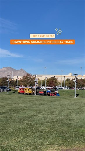 Sarah | Things to do in Las Vegas with Kids on Instagram: "Downtown Summerlin Holiday Mini Train is open now until January 19! $5 per person (everyone pays, kids and adults) Located next to the Rock Rink (west side of Downtown Summerlin)"