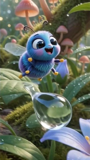 Cute animated insect having fun🐛 #youtube #animated #insects #tiny