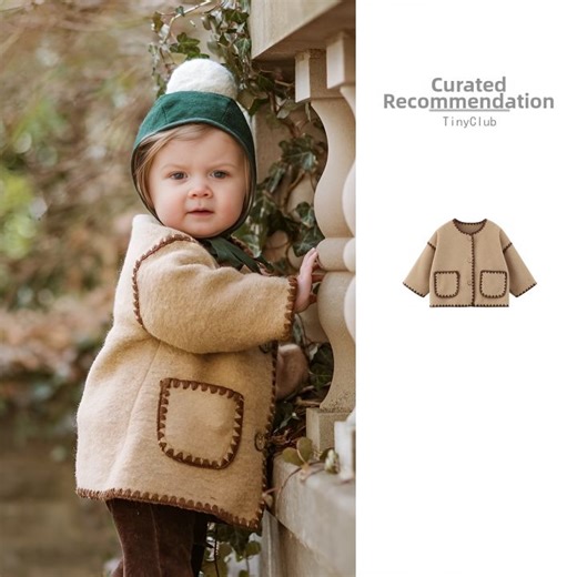 tinyclvb | Autumn Winter 2025 Scandinavian Style Insulation Tweed Jacket | Lazada PH