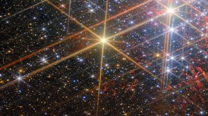 Whoosh! Boom! Crackle! 🎆 This image tour may resemble a dazzling fireworks display, but it’s actually star cluster Westerlund 1 as seen by the James Webb Space Telescope. This region is located approximately 12,000 light-years away in the constellation Ara and is estimated by astronomers to be between 3.5 to 5 million years old. Similar to how a good fireworks show features different types of explosions, this view of Westerlund 1 contains multiple classes of stars, including Wolf-Rayet stars, b