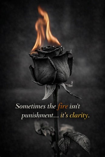 Sometimes the fire isn’t punishment… it’s clarity. I loved deeply. I burned honestly. And what survived… was the truth. 🌹🔥 Some love teaches you forever — not by staying, but by burning away what was never real. #Lov#LoveThatBurnsa#ClarityAfterPaino#EmotionalHealingB#BrokenButWiser