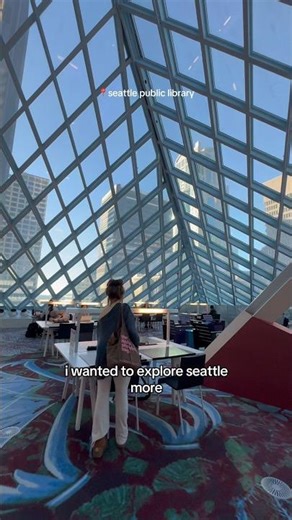 📍Seattle Public Library I was so locked in guys #seattletiktok #collegestudent #uw #study