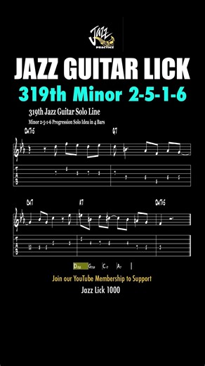 Modern Jazz Guitar Lick: Locrian Tension & Bright Turnaround 🔥 | Lick #319