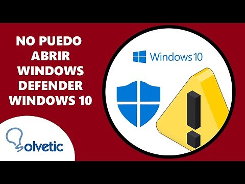 No Puedo Abrir Windows Defender en Windows 10 ✔️ SOLUCION