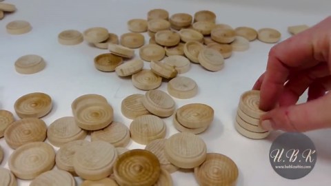 Bulk Wood Checker Pieces Stackable Checkers DIY Game Pieces Classic Checker Set Replacement Wooden Checkers Crafting Montessori Learning - Etsy
