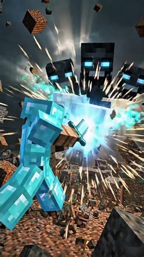 Steve vs Wither… The Ultimate Boss Fight 💀 #minecraft #epic