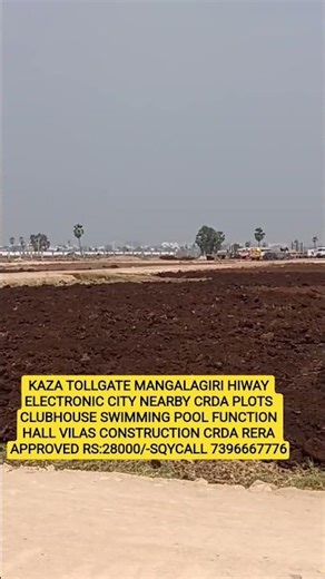 CRDA RERA OPEN PLOTS VILLAS CLUBHOUSE FUNCTION HALL SWIMMING POOL IT OFFICE SPOT REGISTRATION