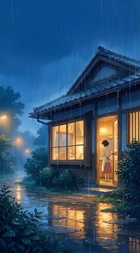 POV: Cooking Alone on a Rainy Night 🌧️✨ | Cozy Anime ASMR