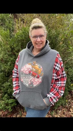 Upcycled Scooby Doo Comfy Hoodie https://trimzz.etsy.com #trimzz #scoobydoo #upcycling #hoodie #upcycledfashion