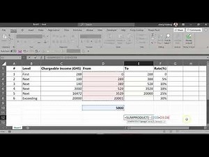 Income Tax Calculation PAYE simplified with Microsoft Excel's new function LAMBDA