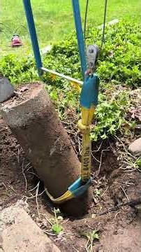 Removing 3 Old Deck Footings #deckbuilder #demolition #diy #stairs #construction
