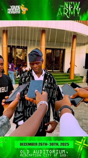 An army is rising. Not with weapons, but with fire. Reports confirm mass mobilization at Redemption City from Dec 26th to 30th. The event? Young Ministers Retreat 2025 (YMR 2025)– The New Army. Stay tuned. Revival has entered breaking-news mode. Register Now by clicking link in bio or https://register.ymrglobal.org/ For further enquiries- 2347048782063 #YMR2025 #TheNewArmy #Pdanielolawande | Young Ministers Retreat