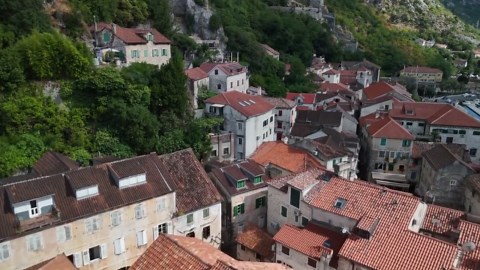 Kotor: Drone Flight Over Montenegro's Medieval UNESCO City