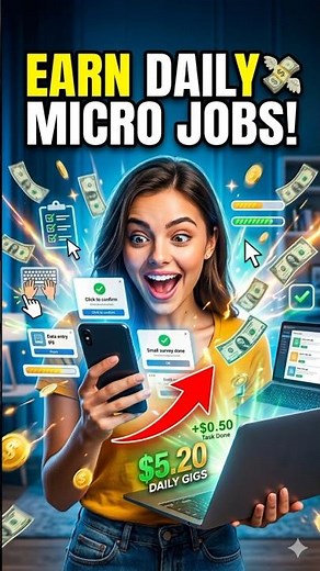 How to Start Micro Jobs Online 💻 Earn Money Daily as a Beginner! #onlinebusiness #shorts