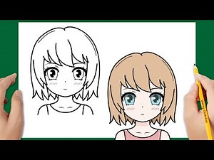 COMO DESENHAR UMA GAROTA DE ANIME FÁCIL