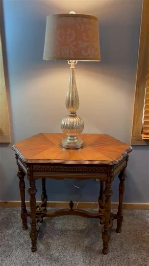 $45 • Mercury Glass 3-way Lamp w/ Burlap Shade Excellent condition, non-smoking home. This beautiful lamp has a working 3-way bulb capacity & stands approximately 34” at top of finial. It’s really lovely! Delivery possible. We drive to your town occasionally, if you’re within 100 miles or so from us.  https://www.facebook.com/marketplace/item/1945005163089603/ | Sandie Metcalf | Facebook