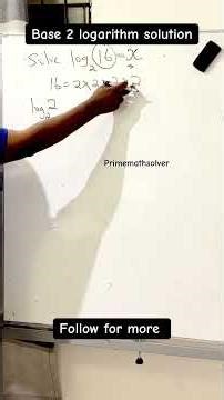 Base 2 logarithm solution #maths #algebrahelp #education #lifeisbutadream