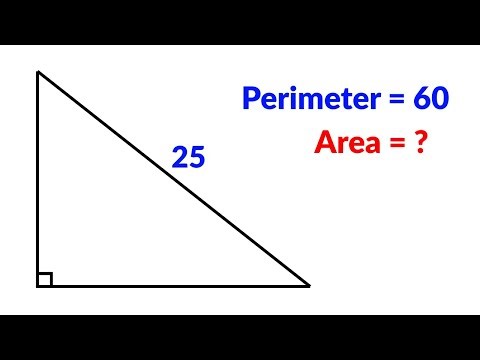Find the area of the triangle