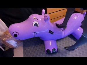 Inflatable Hippo Heel Pop