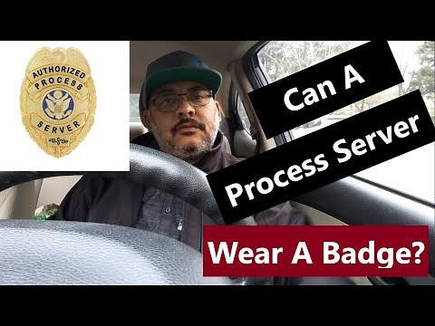 Can A Process Server Wear A Badge?