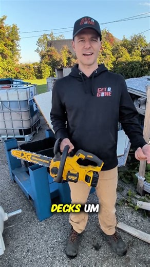 The Most Underrated Junk Removal Tool | Electric Chainsaw Demo